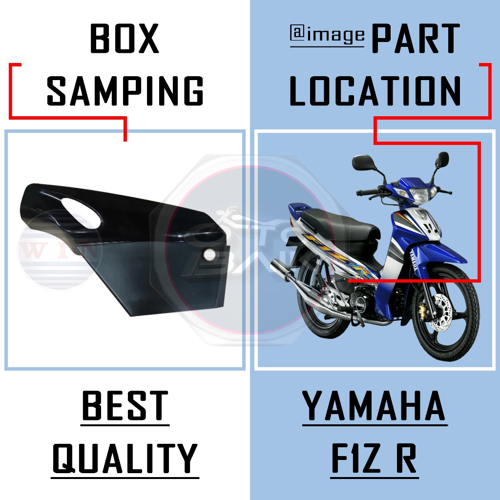 BOX SAMPING AKI FIZ R F1Z R VEGA R LAMA MERK WIN / COVER TUTUP AKI FIZ R VEGA R LAMA ORIGINAL WIN