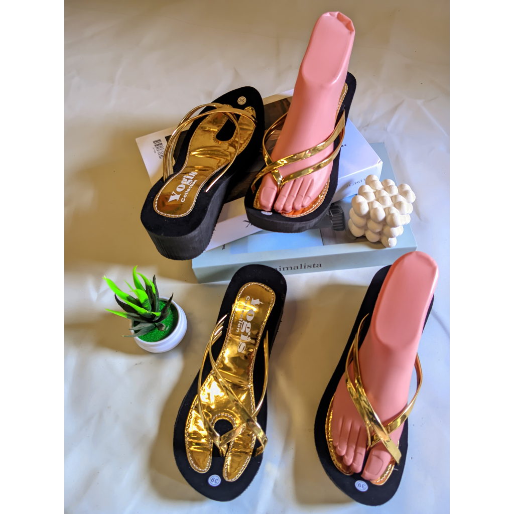 SANDAL YOGIS WANITA JEPIT<> Sandal Dewasa Sandal Hak Tinggi