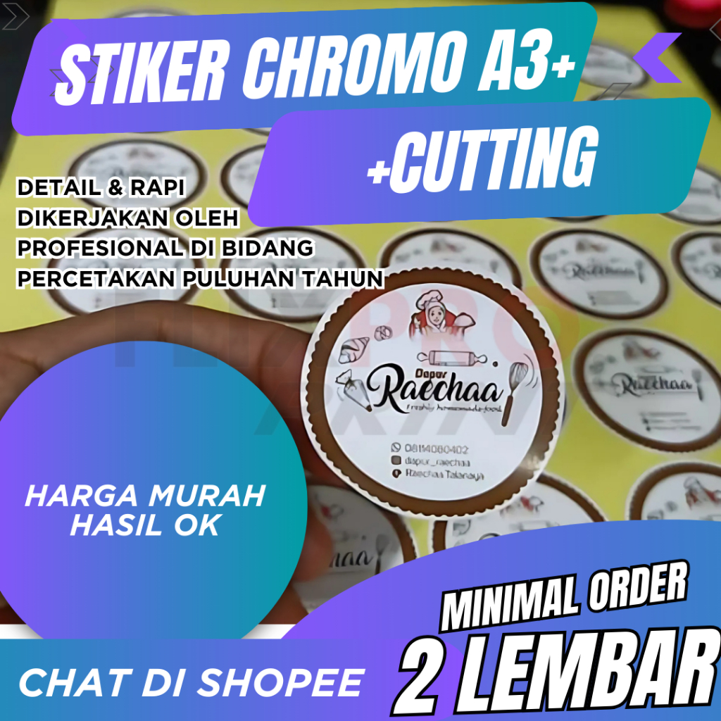 

STIKER CHROMO A3+ (+ CUTTING)