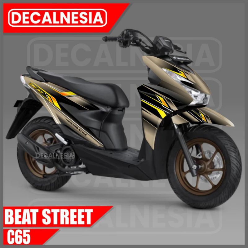 Decal Stiker Beat Street New 2024 2025 Full Body Stiker Motor Modif Sticker Variasi Aksesoris C65