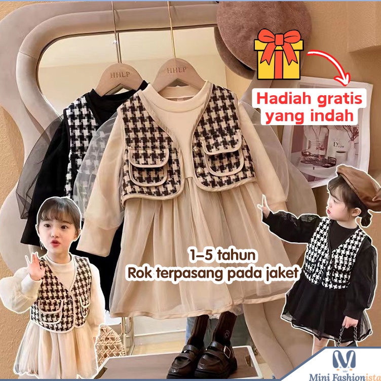 KODE M17C dress anak perempuan import baju anak perempuan dress import anak perempuan dress rompi im