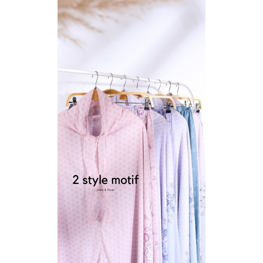 Mukena travel motif,Mukena kekinian,Mukena parasut premium