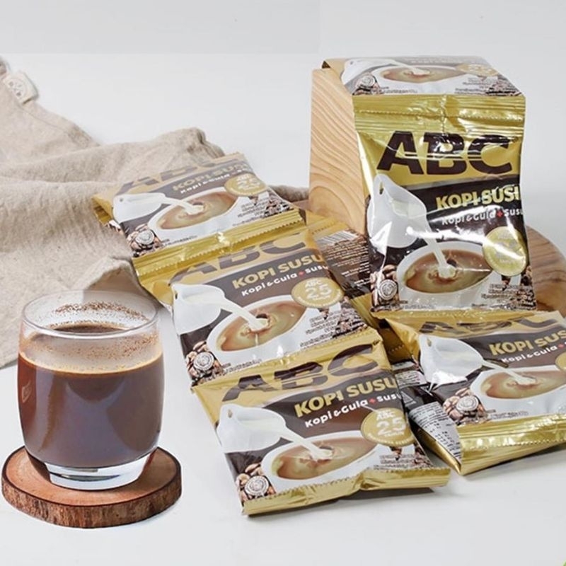 

ABC Kopi Susu, Kopi ABC, Kopi & Gula+Susu, 10sachet