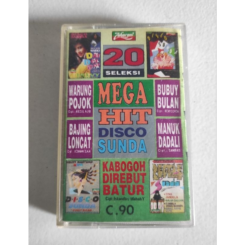 kaset pita 20 seleksi mega hits disco sunda