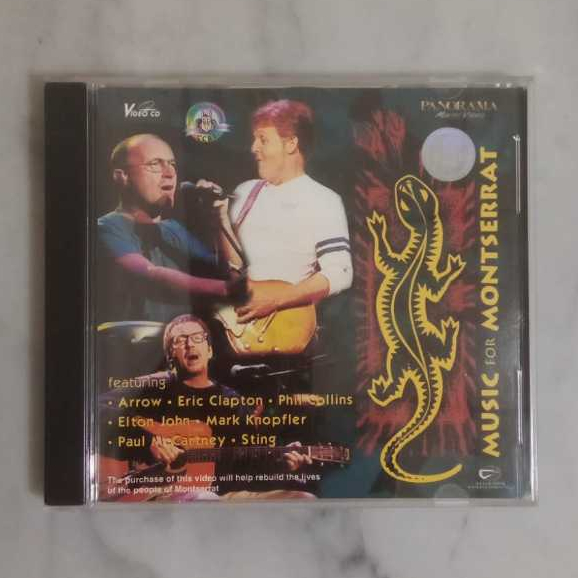 VCD ORIGINAL MUSIC FOR MONSTERRAT ( 2 DISK )-Star PHIL COLLINS, ELTON JOHN, PAUL MCCARTNEVCD ORIGINA