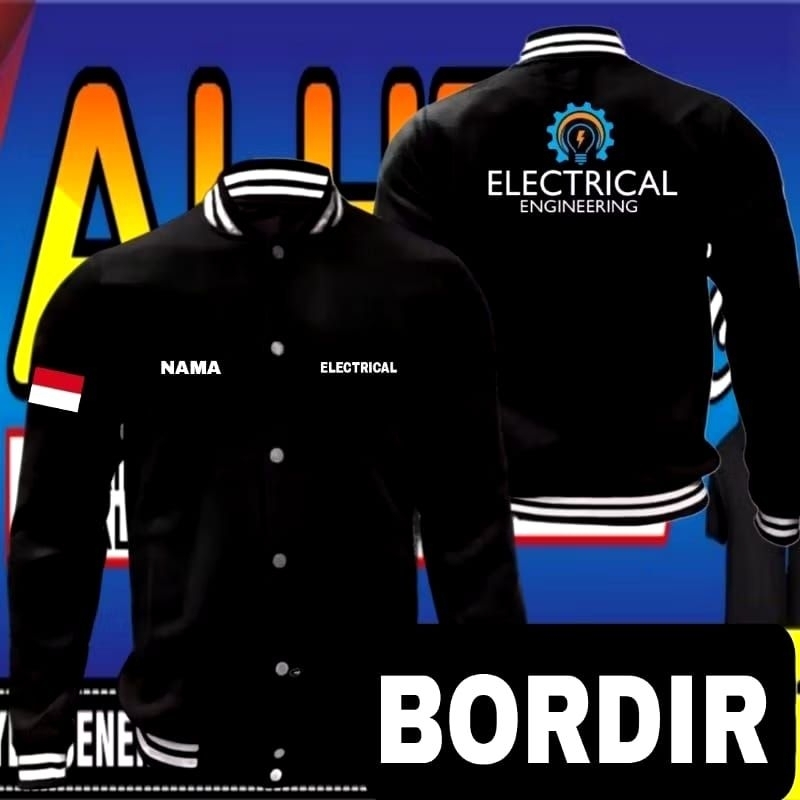 Jaket bordir electrical engineering jaket electrical engineering jaket baseball electrical engineeri