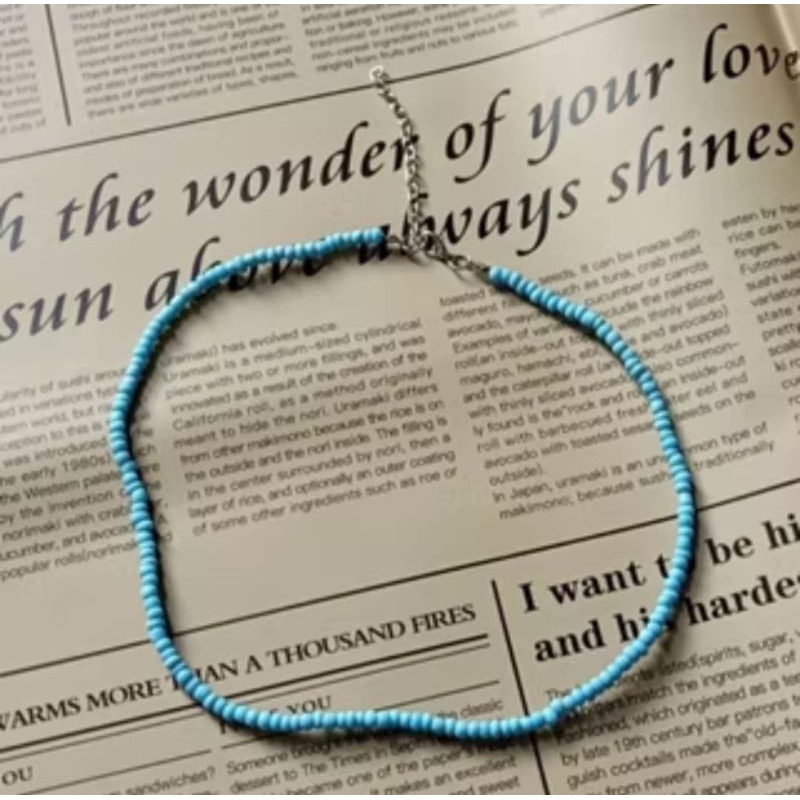 Choker Kalung Vintage Style Bohemian Necklace Beads Fashion JewelryBeads Necklace / Kalung Pearl Cho