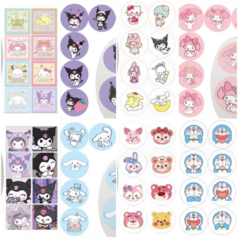 

(100 pcs) Stiker Motif Kartun, Cartoon Sticker, Stiker Kertas Motif Anak