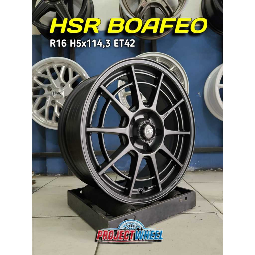 VELG MOBIL RING 16 HSR BOAFEO - INNOVA ERTIGA XPANDER - TOKO PELEK BAN JAKARTA TIMUR CONDET CAWANG