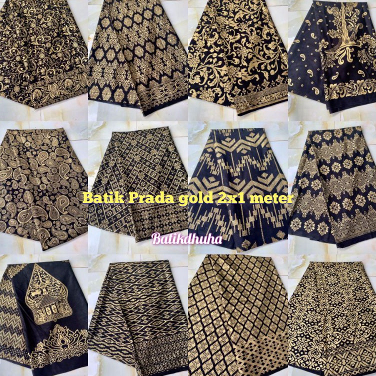 KODE G29J KAIN BATIK SONGKET PRADA ANJANI  KAIN BATIK PRADA BALI WARNA GOLD