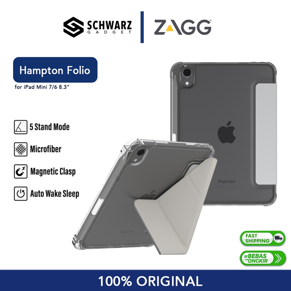 Case iPad Mini 7 / 6 8.3" ZAGG Hampton Folio Protective Casing Original 100%