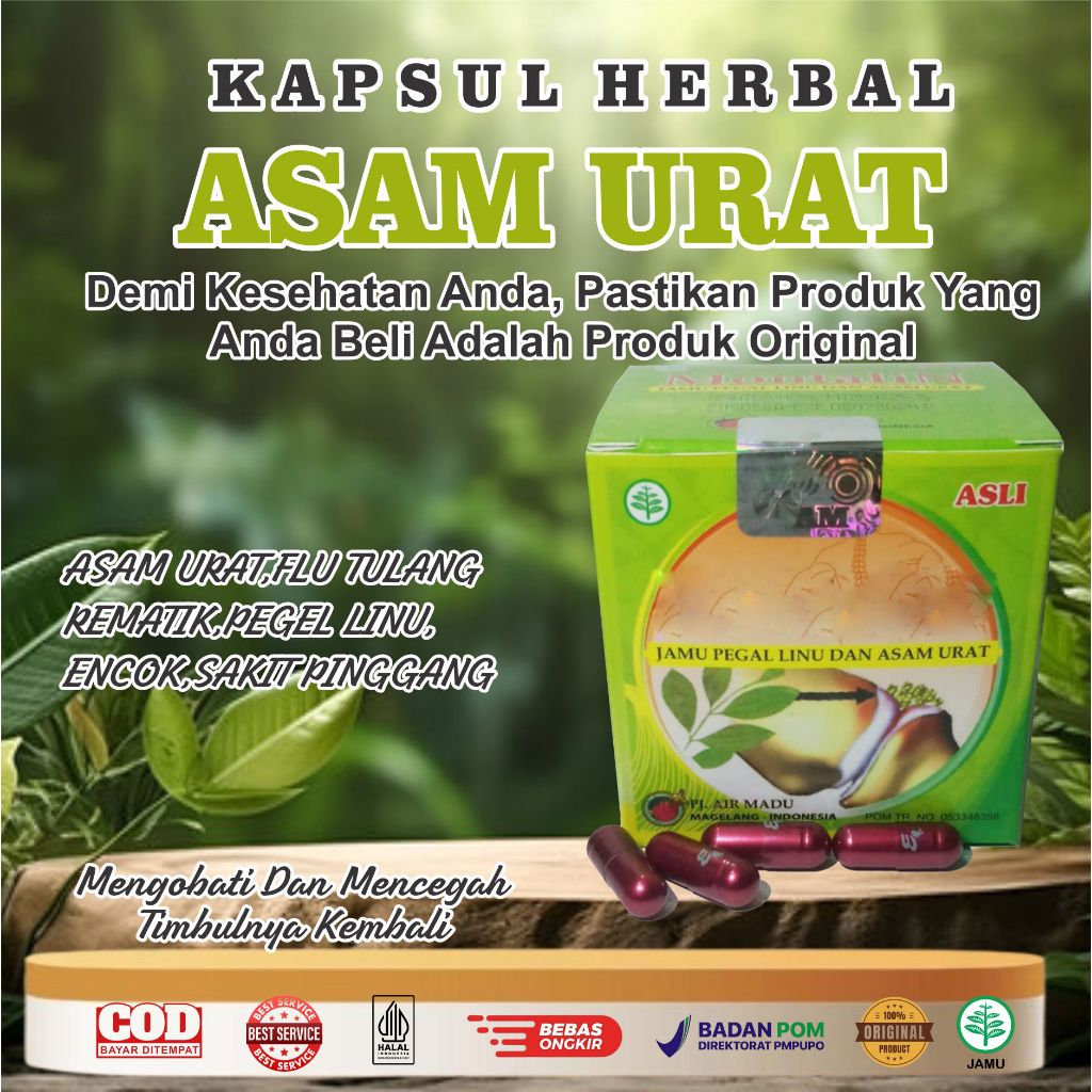 

KAPSUL HERBAL REMATIK ASAM URAT SAKIT PINGGANG ALAMI