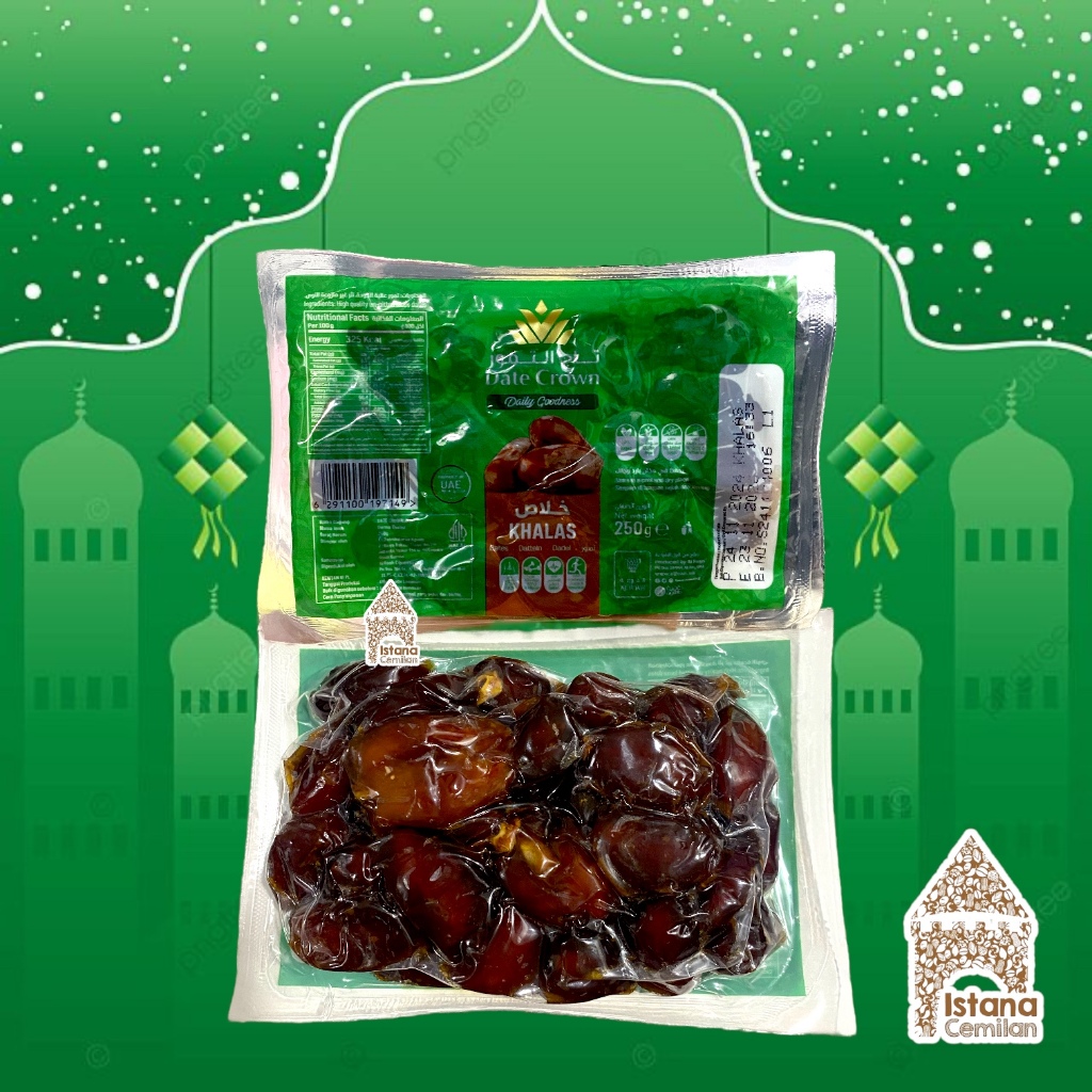 

Kurma Date Crown Khalas Vakum 250 Gram