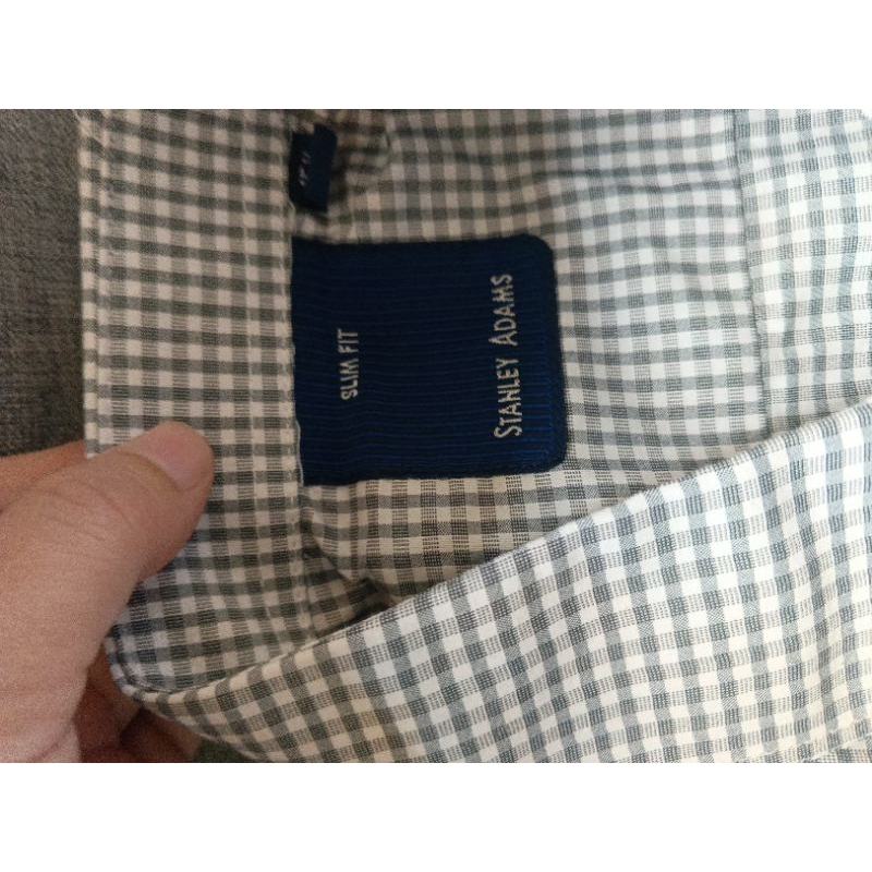 kemeja lengan panjang stanley adam slim fit 15setengah