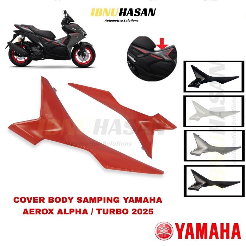 COVER BODY SIDE / BODY SAMPING AEROX TURBO/AEROX ALPHA ORIGINAL Body samping aerox new original