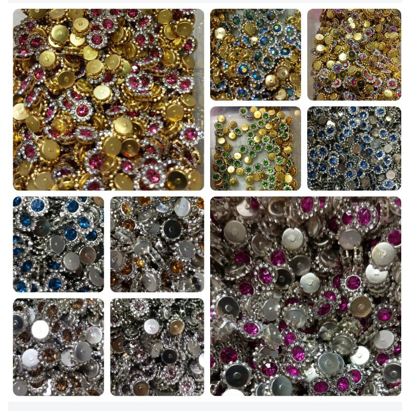 Payet Cangkang Matahari Swarovski 8 mm, 10 mm dan 12 mm