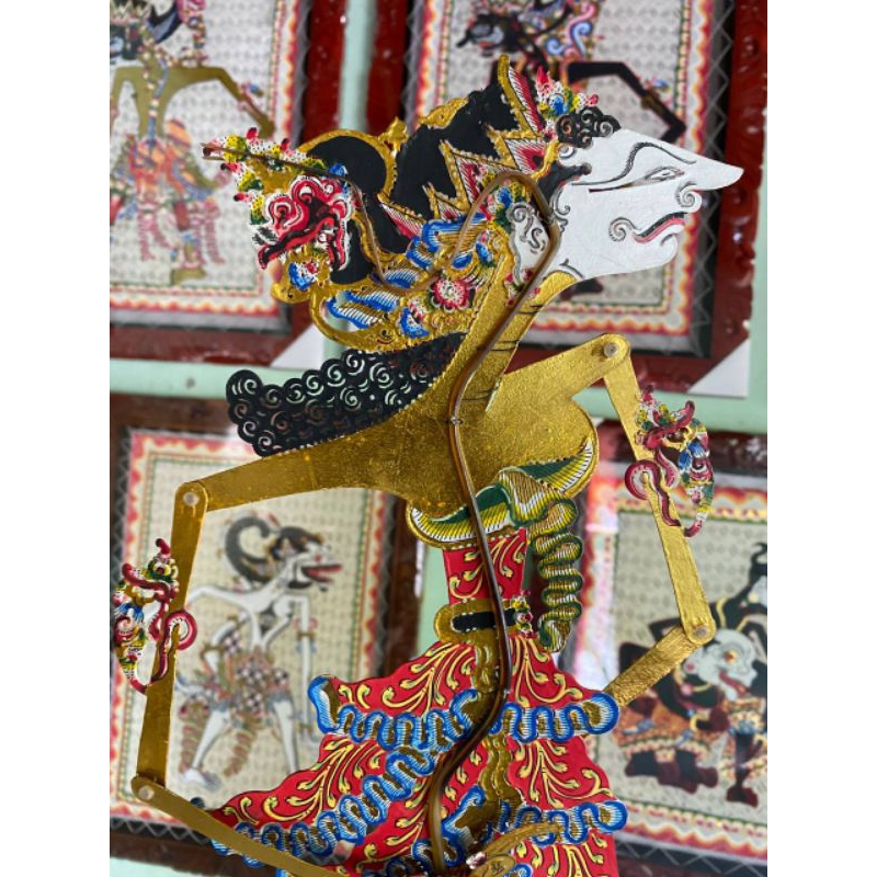 handicraftyogyakarta | wayang kulit asli SRIKANDI alusan gapit sungu