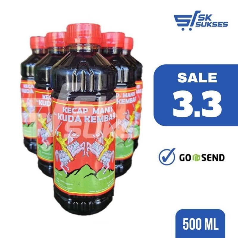 

[SURABAYA] KECAP MANIS KUDA KEMBAR - 500 ml