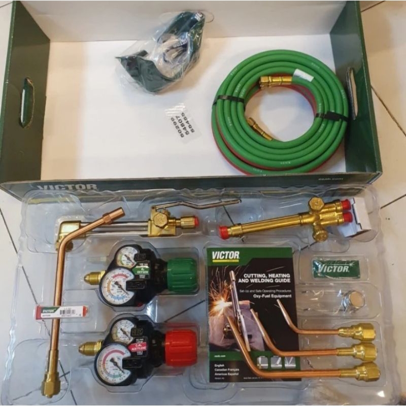 alat las victor journeyman torch set welding cutting komplit