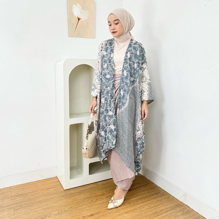 KODE N97U READY STOCK AYANA VISCOSE Outer Batik Set HANDMADE BATIK CAP TANGAN