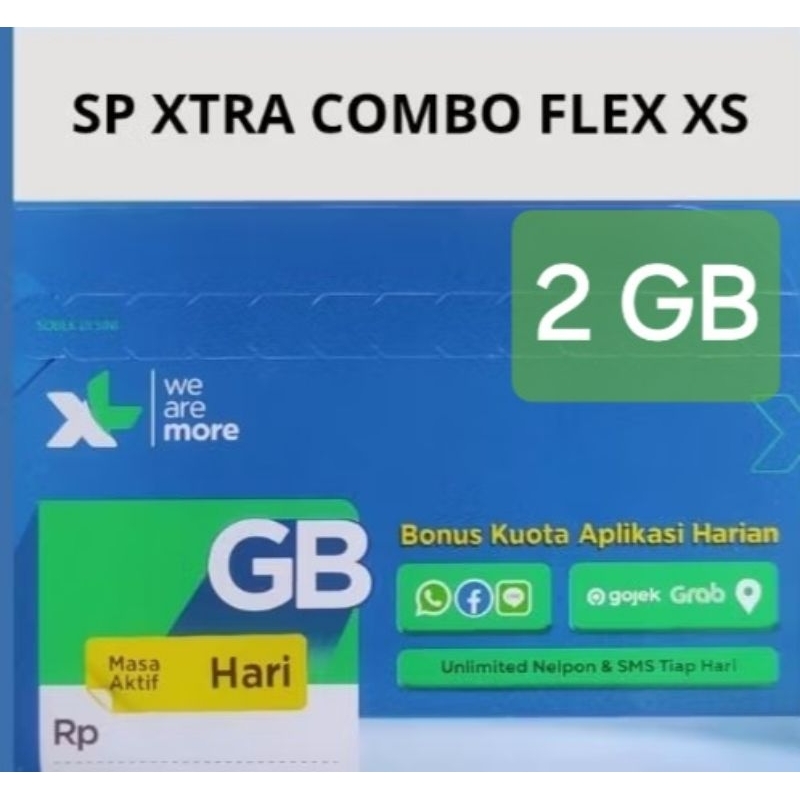 Kartu Perdana XL 2GB = 30 hari