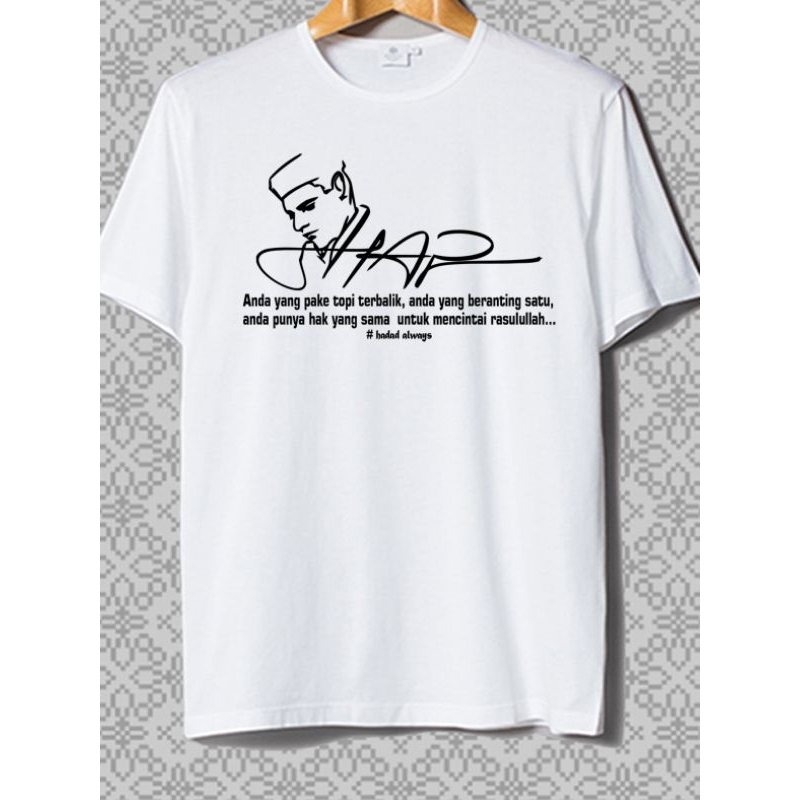 Kaos Hadad Alwie costum | sablon dtf | bisa request warna kaos | bahan cotton combed 30s| tambah nam