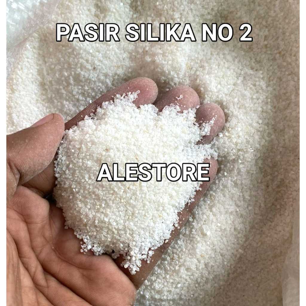 Pasir Silika Putih no 2 Dasaran aquarium aquascape Media filter Air minum 1kg