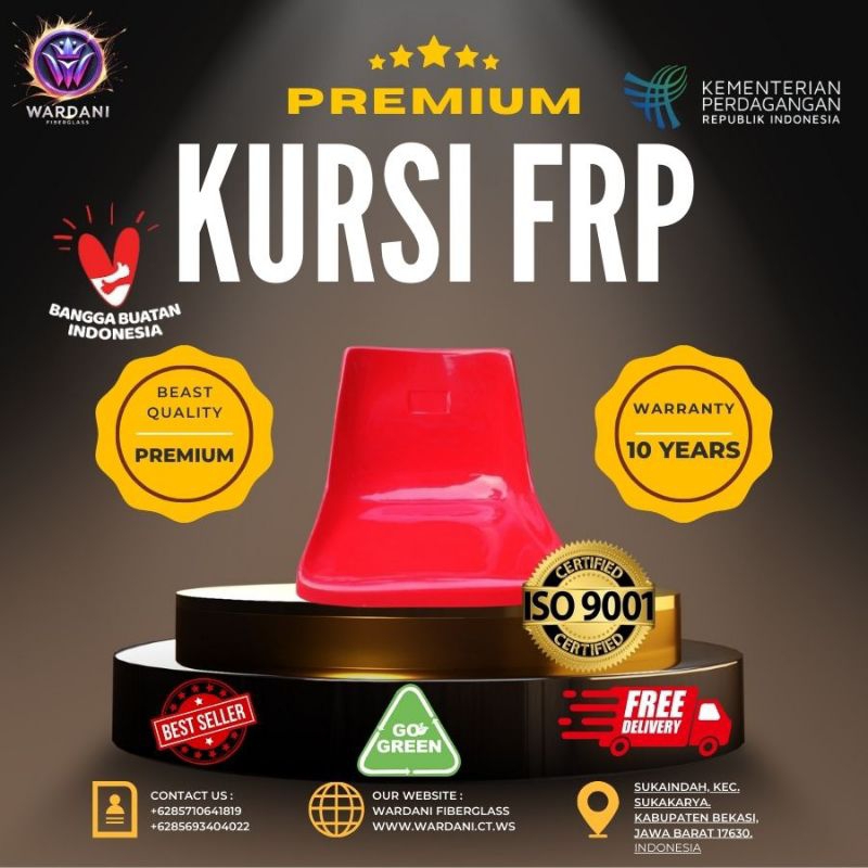 Kursi Stadion FRP - Kursi Stadion Fiber - Kursi Stadion Fiberglass