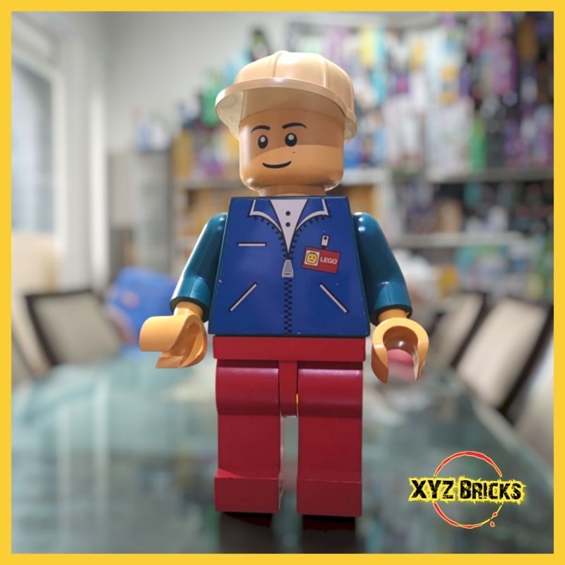LEGO Man 19 Inch MaxiFigure Display Giant Minifigure - Blue Shirt with Red Pants - USED