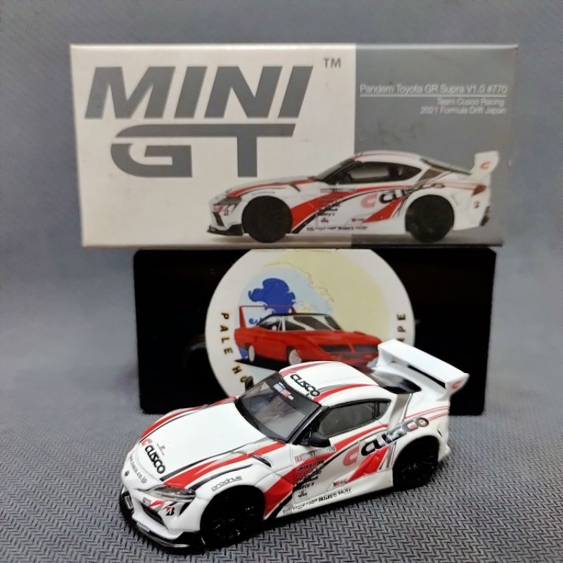 MINI GT PANDEM TOYOTA GR SUPRA CUSCO RACING 2021 FORMULA DRIFT JAPAN PUTIH WHITE MGT364