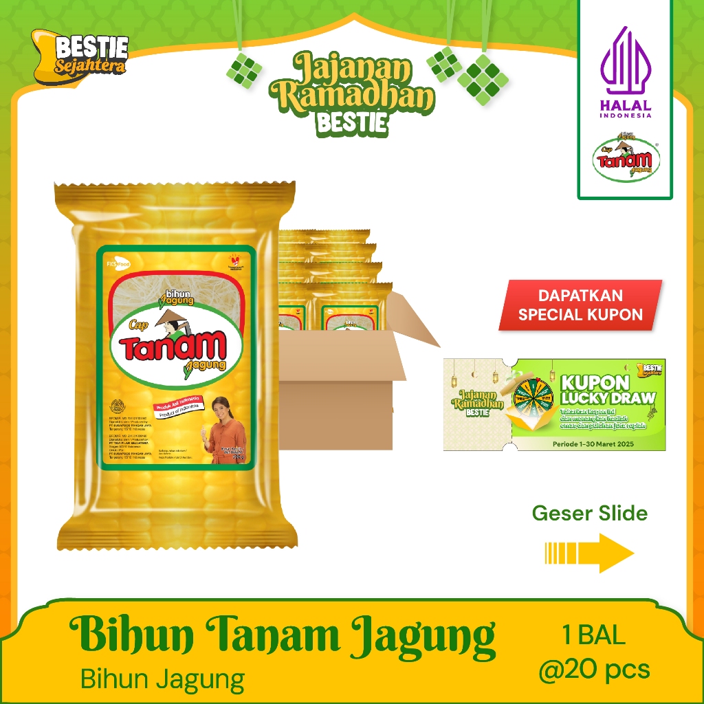 

Bihun Cap Tanam Jagung - 1 Bal - 20 Pcs - 160gr