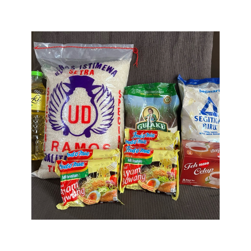 

Paket sembako beras premium parsel syukuran