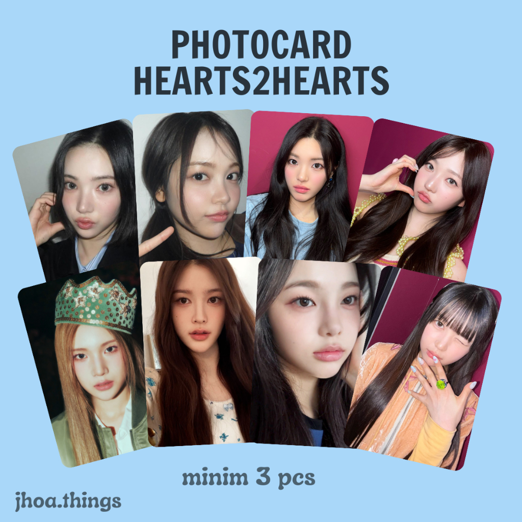 [UNOFFICIAL] PHOTOCARD HEARTS2HEARTS H2H JIWOO CARMEN YUHA STELLA JUUN ANA IAN YEON GIRLGROUP KPOP S