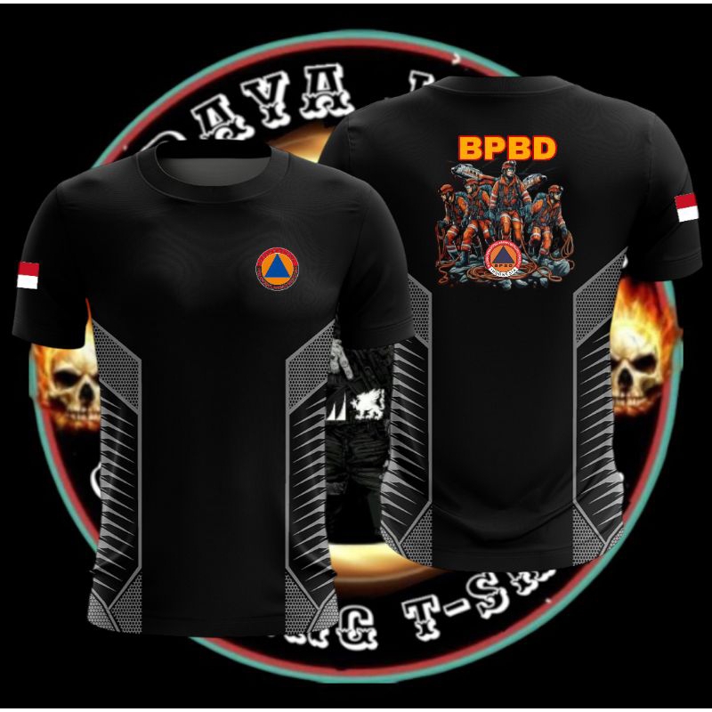 Kaos Jersey Dryfit sablon BPBD - kaos atasan pria BPBD - baju BPBD - pakaian pria menyerap keringat 