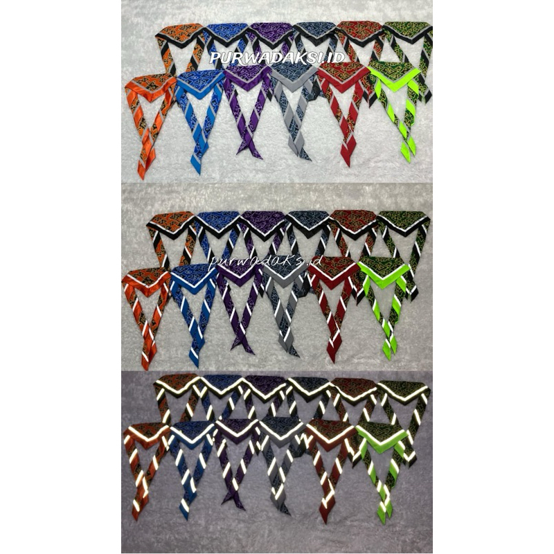 BISA BAYAR DITEMPAT Scraft Pramuka Batik Mega Mendung scarf Menyala skraf Scout Nyala / Scraft Pramu