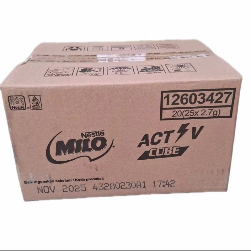 

1 DUS Nestle Milo ACTV Cube 20(25x2.7g) ASLI NESTLE