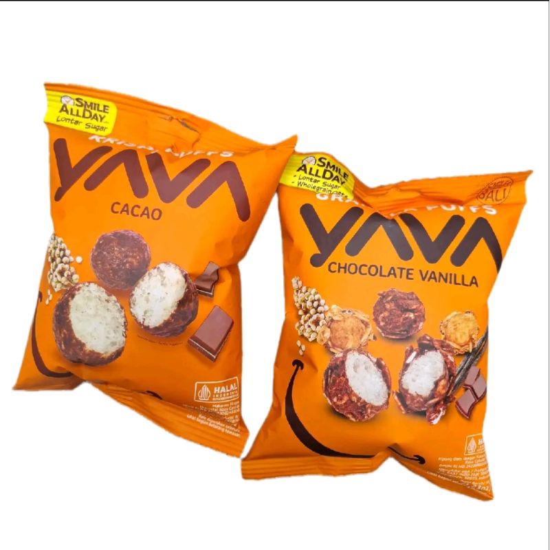 

GRANOLA PUFFS YAVA CHOCOLATE VANILLA | CACAO NETTO 35 GR