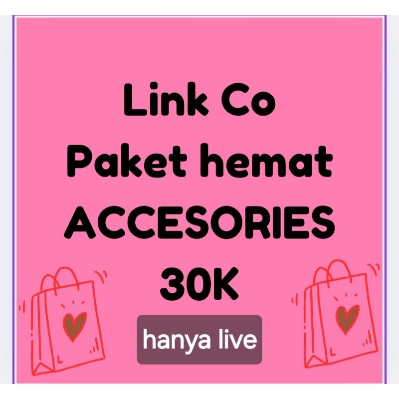 

Paket hemat Accesories dan atk khusus live