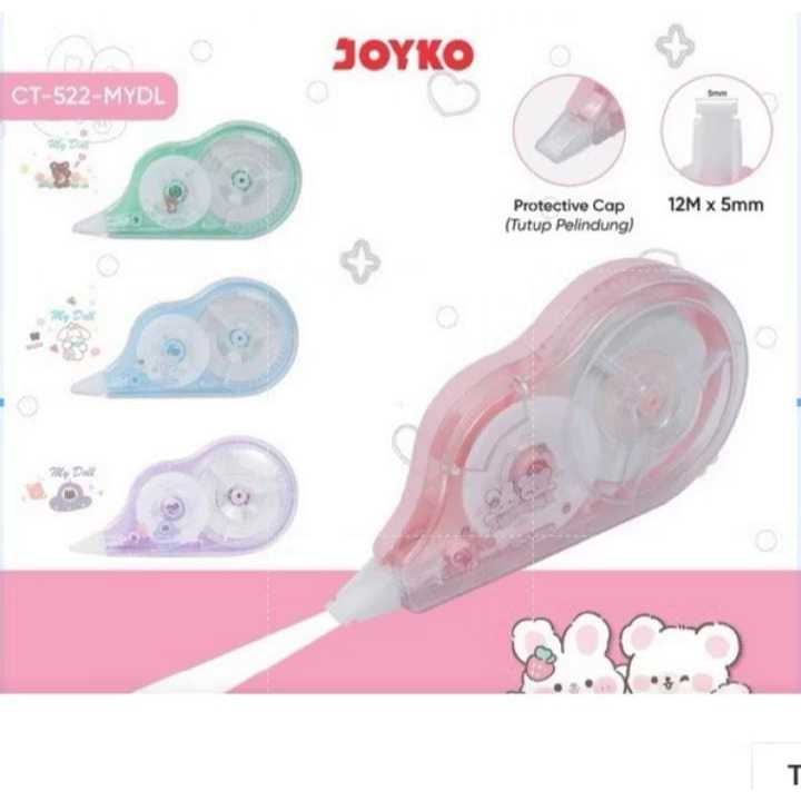 

Pita Koreksi Correction Tape Joyko CT-522-MYDL My Doll PASTEL COLOR