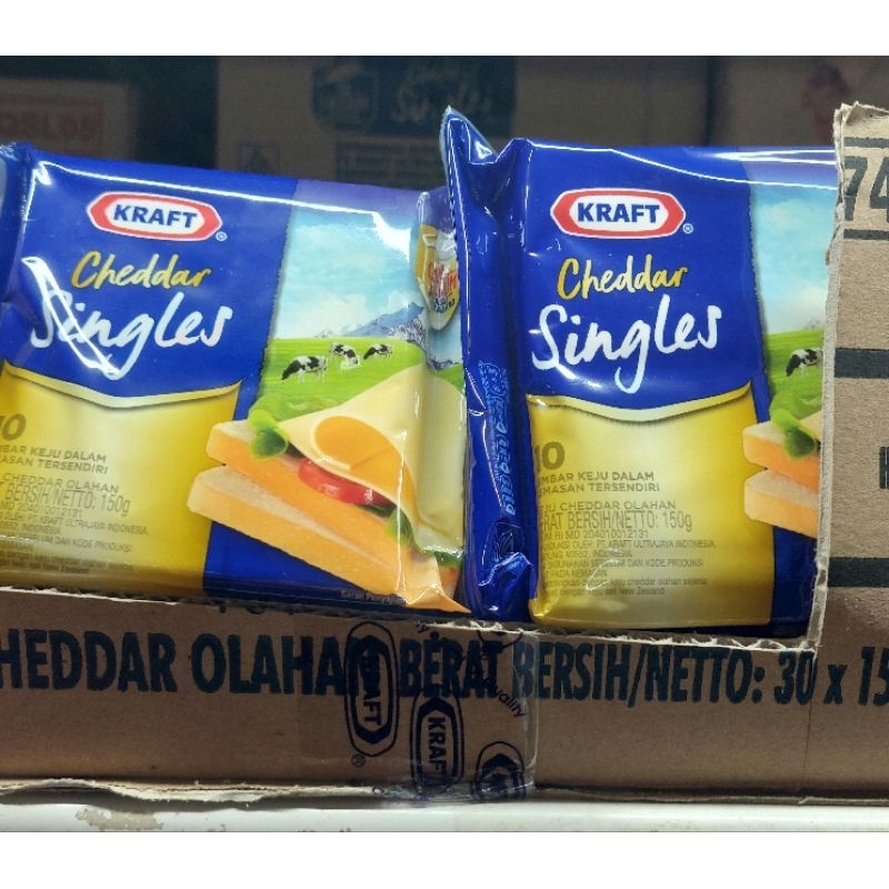

Kraft Cheddar Single 150 Gr