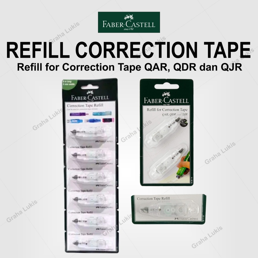 

Refill for Correction Tape QAR, QDR dan QJR - Isi Ulang