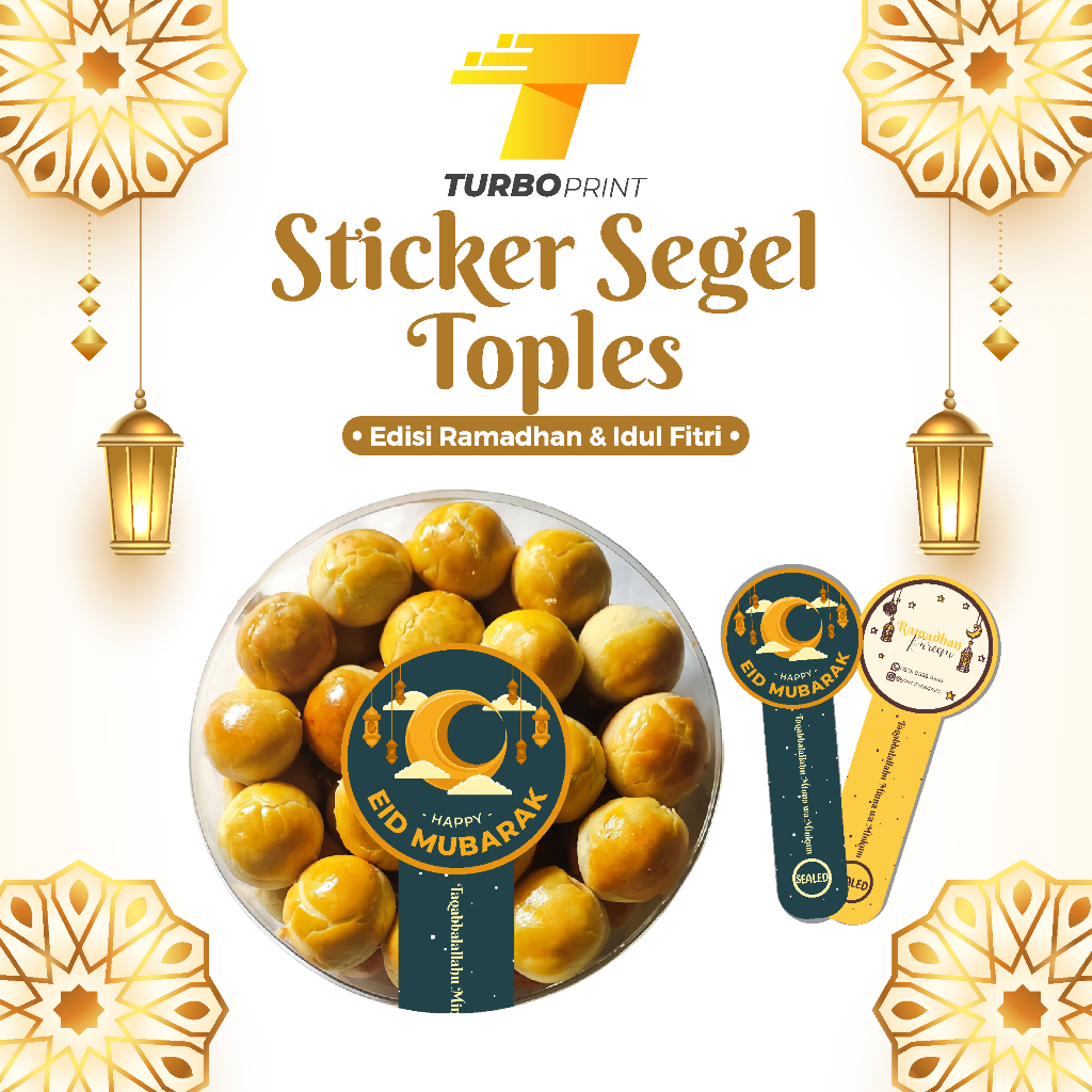 

Cetak Sticker Segel Toples Spesial Ramadan & Idul Fitri Segel Packaging Box Kemasan Kue - Stiker Label Toples Puasa & Lebaran