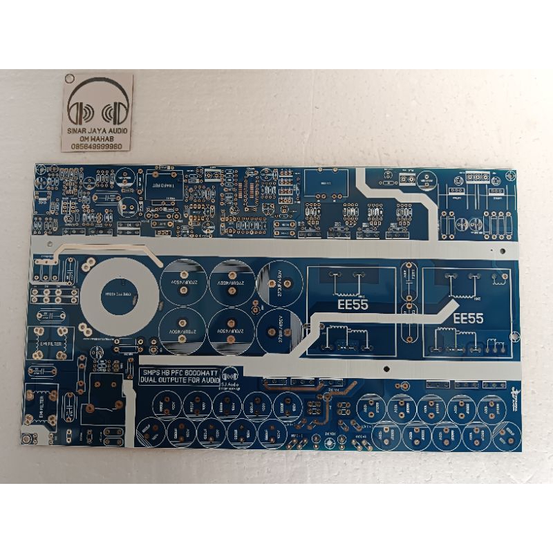 PCB SMPS HB PFC dual outpute for class H 6000watt
