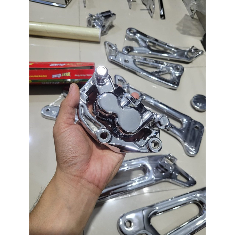 kaliper rx king chrome original Yamaha kepala babi bawah rem rx king