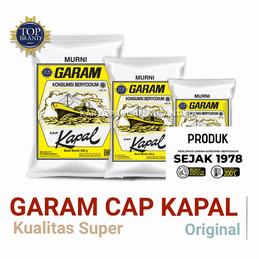 

GARAM CAP KAPAL 250 GRAM GARAM BERYODIUM CAP KAPAL GARAM MEJA GARAM KAPAL 250GR