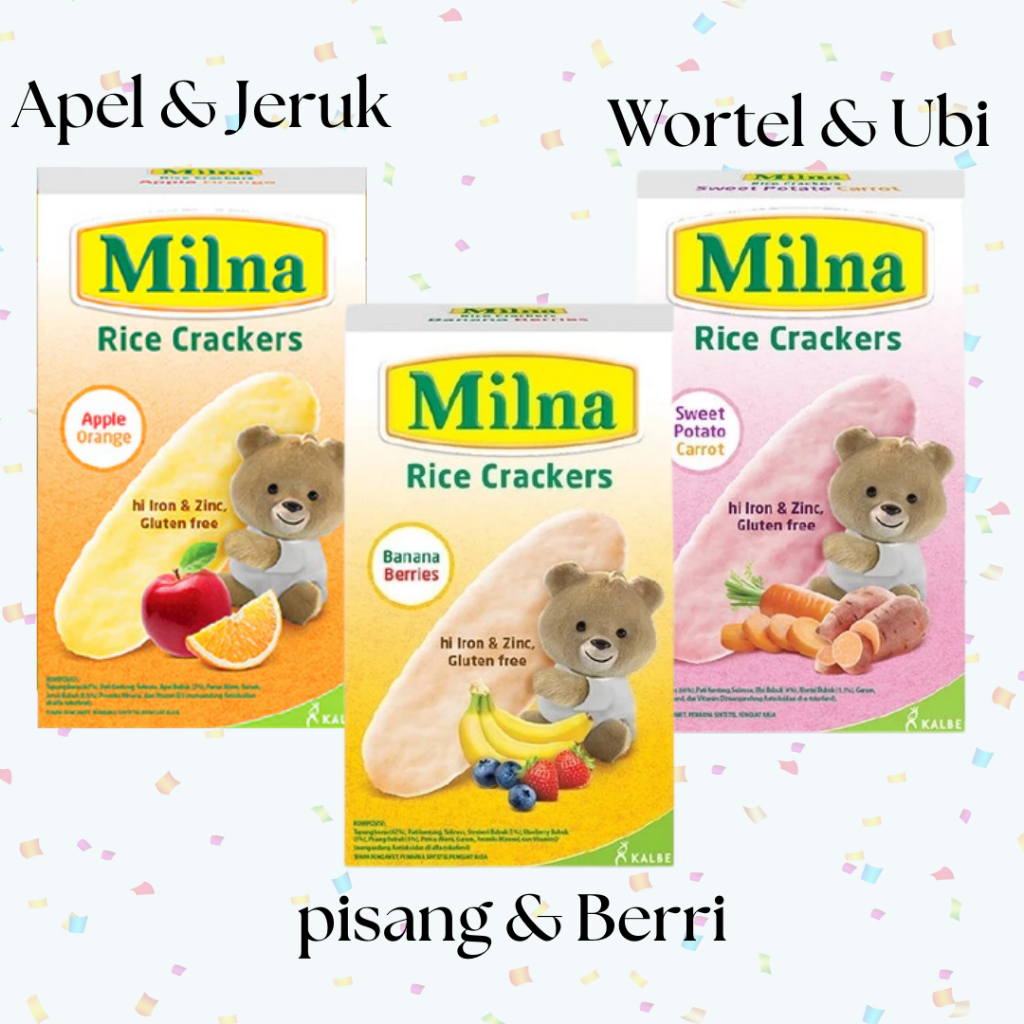 MILNA RICE CRACKERS bebas gluten free