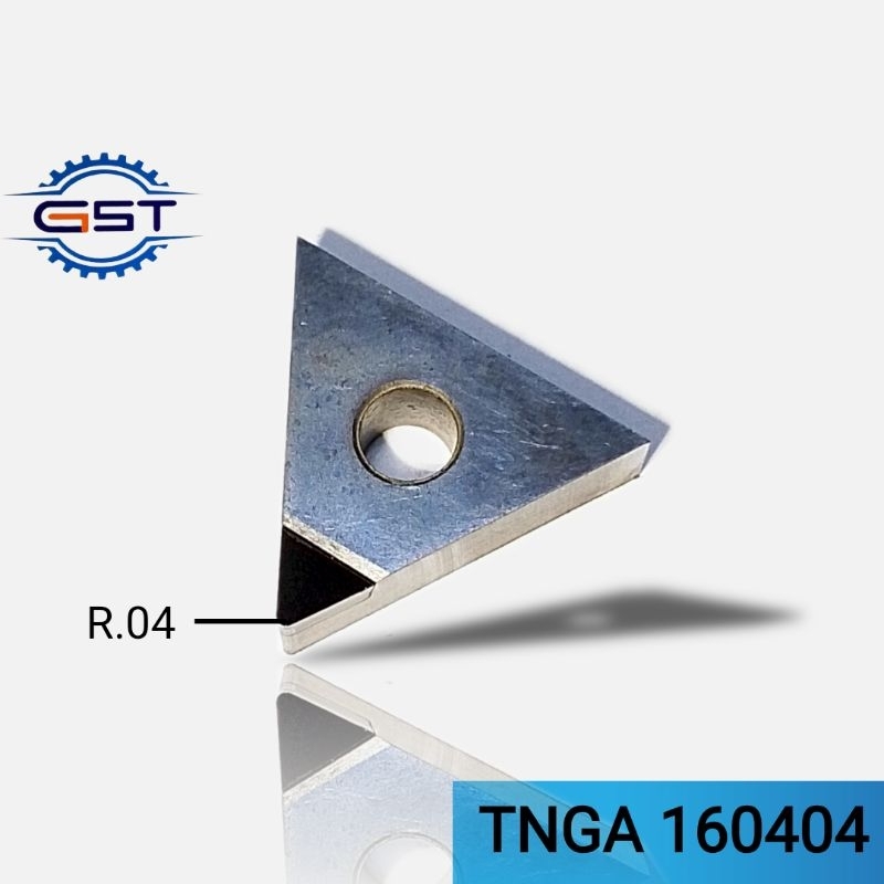 Insert PCD TNMG TNGA 160404 seken mulus pahat bubut aluminium kinclong TNMG160404