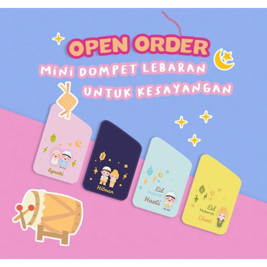 

MILABELSTORE - MINI ANGPAO LEBARAN KLOTER 2 - FREE CUSTOM NAMA DAN DESIGN 3D