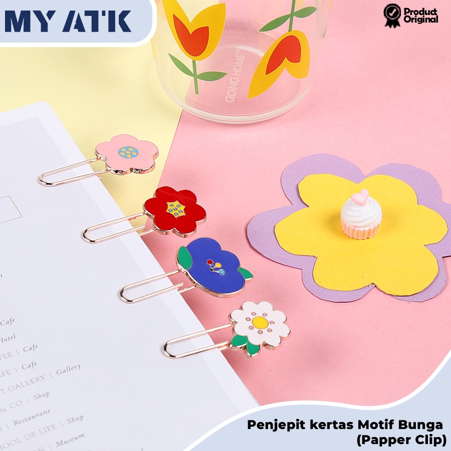 

Paper Clip Aesthetic Stationery / Penjepit Kertas Metalic Pembatas Buku