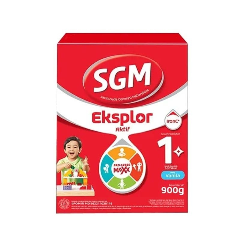 

SGM Eksplor 1+ dengan Ironc susu pertumbuhan pertumbuhan rasa madu vanila 900 Gram / SGM 1+ Isopro soya